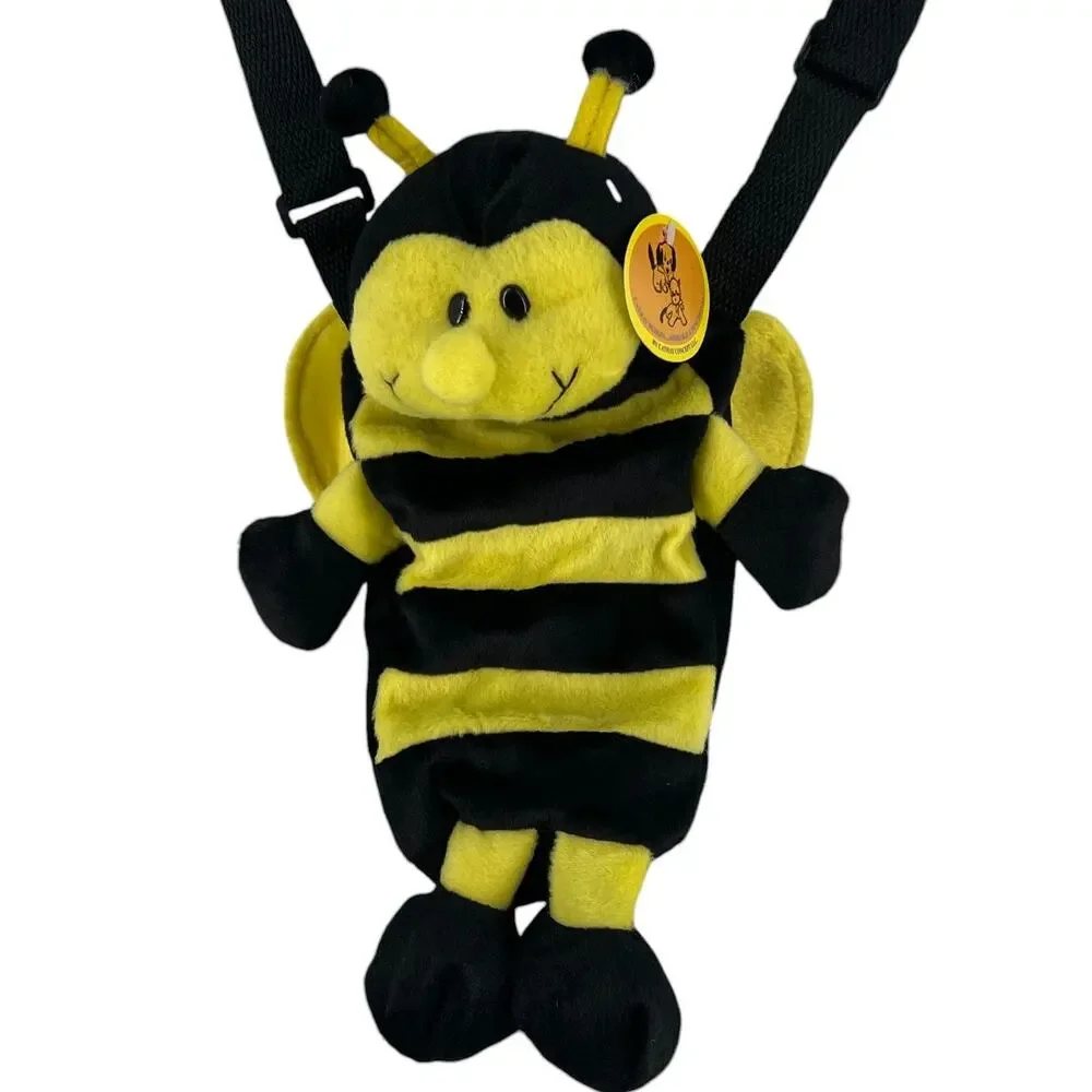 BumbleBee Plush Kids Crossbody Drink Water Bottle Holder Carrier Sling 13